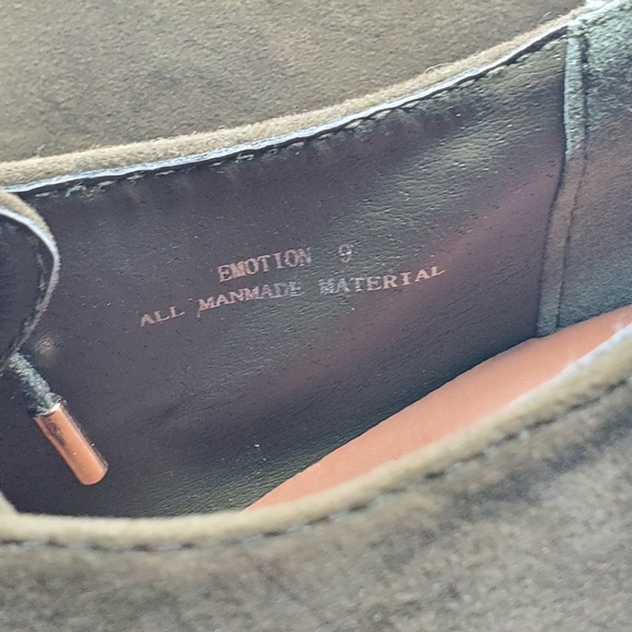 Dollhouse Lita Suede Olive Lace-up Ankle Booties 9 - Picture 7 of 7